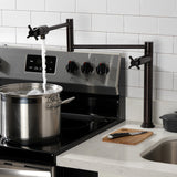 Concord Two-Handle 1-Hole Deck Mount Pot Filler Faucet