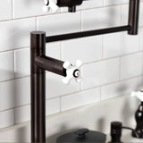 Metropolitan Two-Handle 1-Hole Deck Mount Pot Filler Faucet
