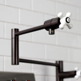 Metropolitan Two-Handle 1-Hole Deck Mount Pot Filler Faucet