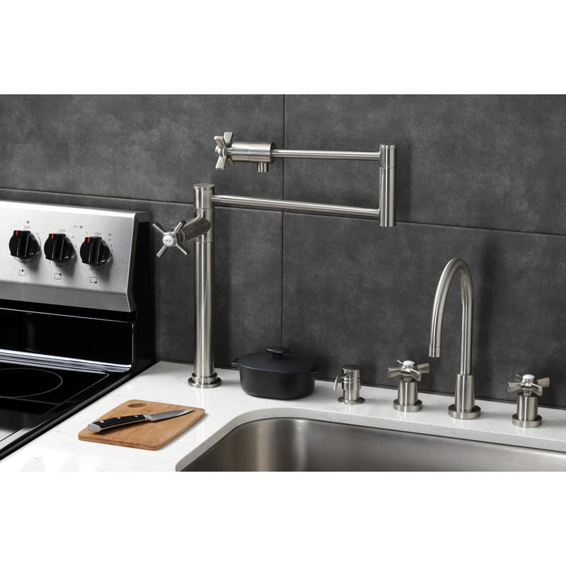 Millennium Two-Handle 1-Hole Deck Mount Pot Filler Faucet
