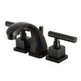 Claremont Two-Handle 3-Hole Deck Mount Widespread Bathroom Faucet with Brass Pop-Up