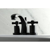 Millennium Two-Handle 3-Hole Deck Mount Widespread Bathroom Faucet with Brass Pop-Up