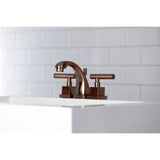 Claremont Two-Handle 3-Hole Deck Mount Widespread Bathroom Faucet with Brass Pop-Up
