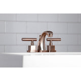 Claremont Two-Handle 3-Hole Deck Mount Widespread Bathroom Faucet with Brass Pop-Up
