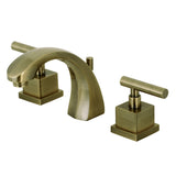 Claremont Two-Handle 3-Hole Deck Mount Widespread Bathroom Faucet with Brass Pop-Up