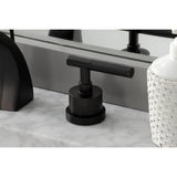 Kaiser Two-Handle 3-Hole Deck Mount Widespread Bathroom Faucet with Brass Pop-Up Drain