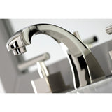 Claremont Two-Handle 3-Hole Deck Mount Widespread Bathroom Faucet with Brass Pop-Up