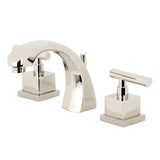 Claremont Two-Handle 3-Hole Deck Mount Widespread Bathroom Faucet with Brass Pop-Up
