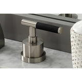 Kaiser Two-Handle 3-Hole Deck Mount Widespread Bathroom Faucet with Brass Pop-Up Drain