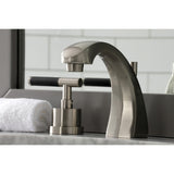Kaiser Two-Handle 3-Hole Deck Mount Widespread Bathroom Faucet with Brass Pop-Up Drain