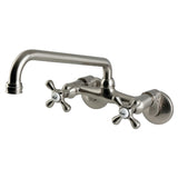 Kingston Two-Handle 2-Hole Wall Mount Kitchen Faucet