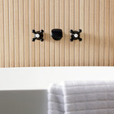 Two-Handle 3-Hole Wall Mount Roman Tub Faucet