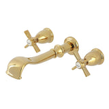 Millennium Two-Handle 3-Hole Wall Mount Roman Tub Faucet