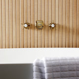 Hamilton Two-Handle 3-Hole Wall Mount Roman Tub Faucet