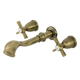 Millennium Two-Handle 3-Hole Wall Mount Roman Tub Faucet