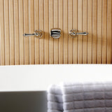 Two-Handle 3-Hole Wall Mount Roman Tub Faucet