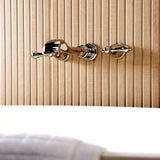 Two-Handle 3-Hole Wall Mount Roman Tub Faucet