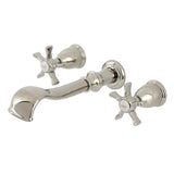 Hamilton Two-Handle 3-Hole Wall Mount Roman Tub Faucet