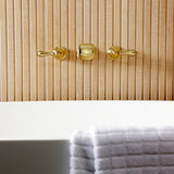 Two-Handle 3-Hole Wall Mount Roman Tub Faucet