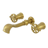 Belknap Two-Handle 3-Hole Wall Mount Roman Tub Faucet