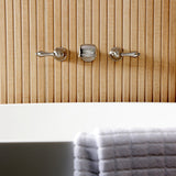 Two-Handle 3-Hole Wall Mount Roman Tub Faucet