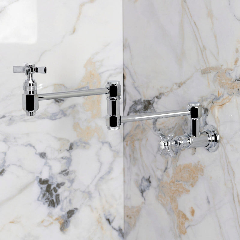 Millennium Two-Handle 1-Hole Wall Mount Pot Filler Faucet