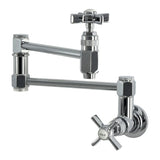 Millennium Two-Handle 1-Hole Wall Mount Pot Filler Faucet