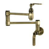 Whitaker Two-Handle 1-Hole Wall Mount Pot Filler Faucet