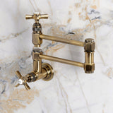 Millennium Two-Handle 1-Hole Wall Mount Pot Filler Faucet