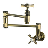 Millennium Two-Handle 1-Hole Wall Mount Pot Filler Faucet
