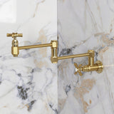 Millennium Two-Handle 1-Hole Wall Mount Pot Filler Faucet