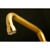 Kingston Double-Handle 2-Hole Wall-Mount Bridge Kitchen Faucet