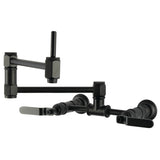 Whitaker Two-Handle 1-Hole Wall Mount Pot Filler Faucet