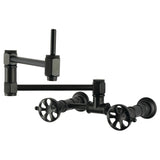 Belknap Two-Handle 2-Hole Wall Mount Pot Filler Faucet