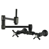 Millennium Two-Handle 2-Hole Wall Mount Pot Filler Faucet