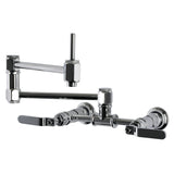 Whitaker Two-Handle 2-Hole Wall Mount Pot Filler Faucet