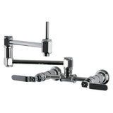 Whitaker Two-Handle 1-Hole Wall Mount Pot Filler Faucet
