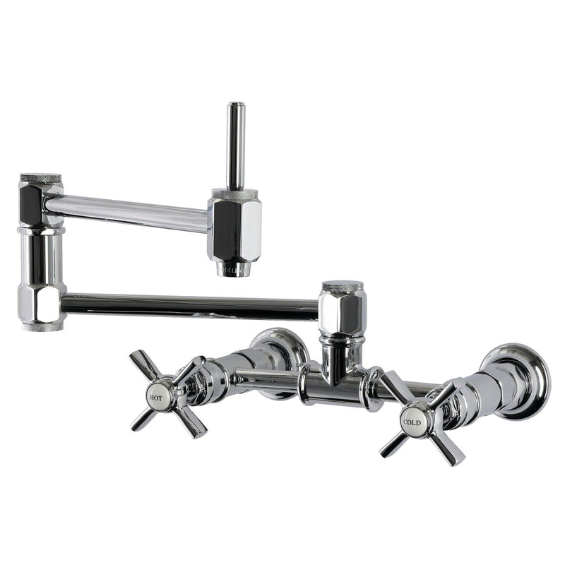 Millennium Two-Handle 2-Hole Wall Mount Pot Filler Faucet