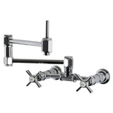 Millennium Two-Handle 2-Hole Wall Mount Pot Filler Faucet