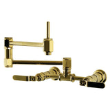 Whitaker Two-Handle 1-Hole Wall Mount Pot Filler Faucet