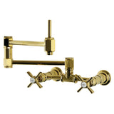 Millennium Two-Handle 1-Hole Wall Mount Pot Filler Faucet