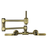 Whitaker Two-Handle 2-Hole Wall Mount Pot Filler Faucet