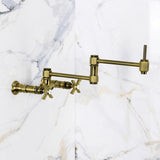 Millennium Two-Handle 2-Hole Wall Mount Pot Filler Faucet