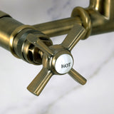 Millennium Two-Handle 2-Hole Wall Mount Pot Filler Faucet
