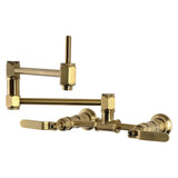 Whitaker Two-Handle 1-Hole Wall Mount Pot Filler Faucet