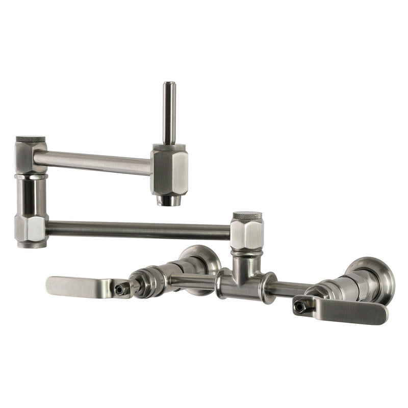 Whitaker Two-Handle 2-Hole Wall Mount Pot Filler Faucet