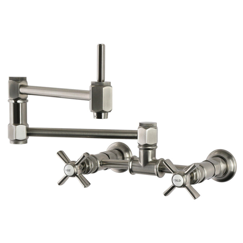 Millennium Two-Handle 2-Hole Wall Mount Pot Filler Faucet