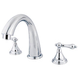 Vintage Two-Handle 3-Hole Deck Mount Roman Tub Faucet