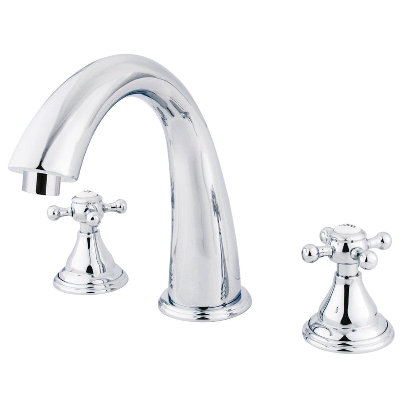 Vintage Two-Handle 3-Hole Deck Mount Roman Tub Faucet