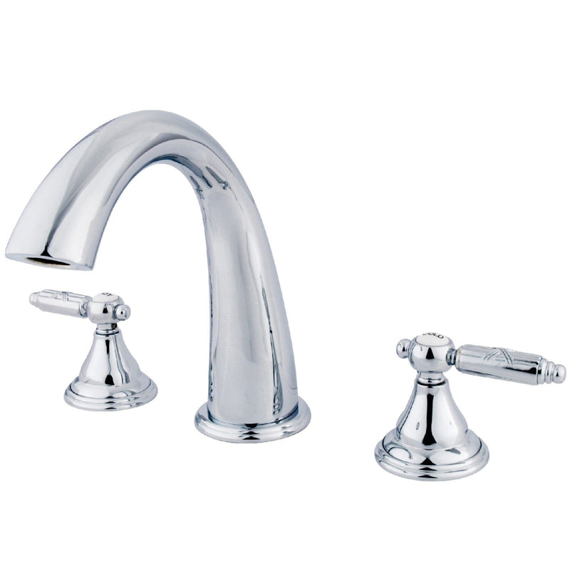 Georgian Two-Handle 3-Hole Deck Mount Roman Tub Faucet